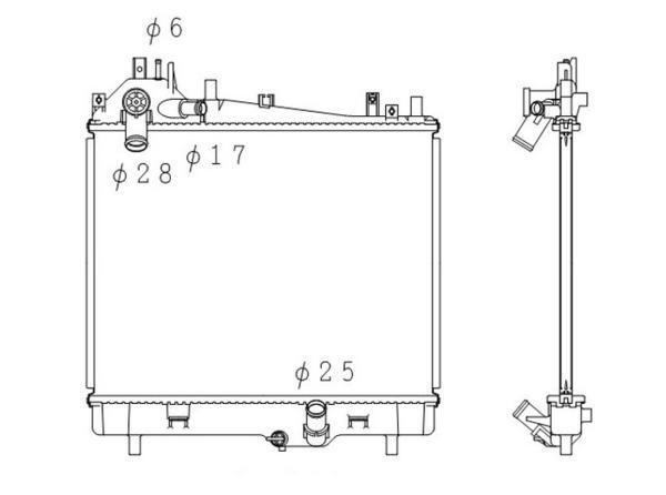 ●エブリィ●NV100クリッパー●スクラム●ABA-DA17W/DG17W HBD-DR17V EBD-DA17V/DG17V●M/T●ラジエーター●18ヶ月保証●拍卖