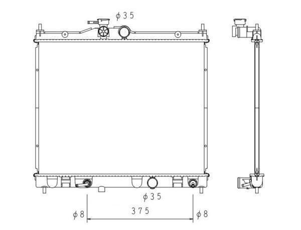 ●NV200バネット●DBA-M20 DBF-VM20●A/T●ラジエーター●新品 即納●18ヶ月保証●拍卖
