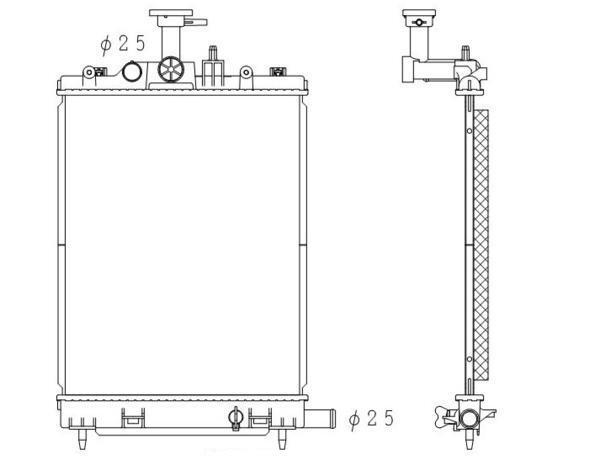 ●デイズ●デイズルークス●DBA-B21W DBA-B21A●CVT●ラジエーター●新品 即納●18ヶ月保証●拍卖