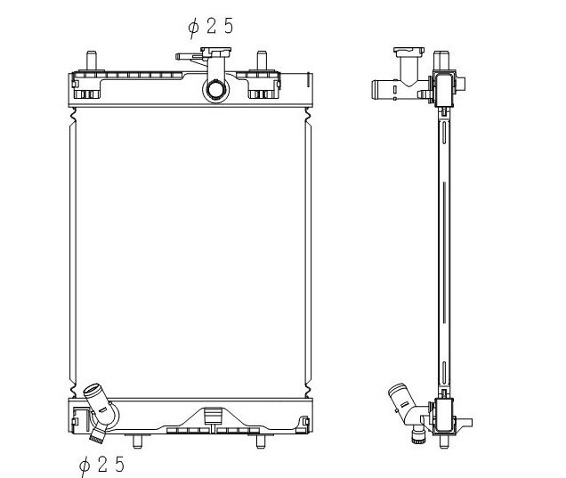 ●タント●ムーブ●ウェイク●DBA-LA600S/LA610S DBA-LA700S/LA710S DBA-LA110S●KFVE●CVT●ラジエーター●新品 即納●18ヶ月保証●拍卖