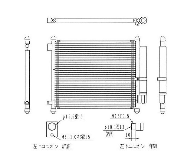 ☆ゼスト☆ゼストスパーク☆CBA-JE2 DBA-JE1☆コンデンサー☆新品 即納☆18ヶ月保証☆拍卖
