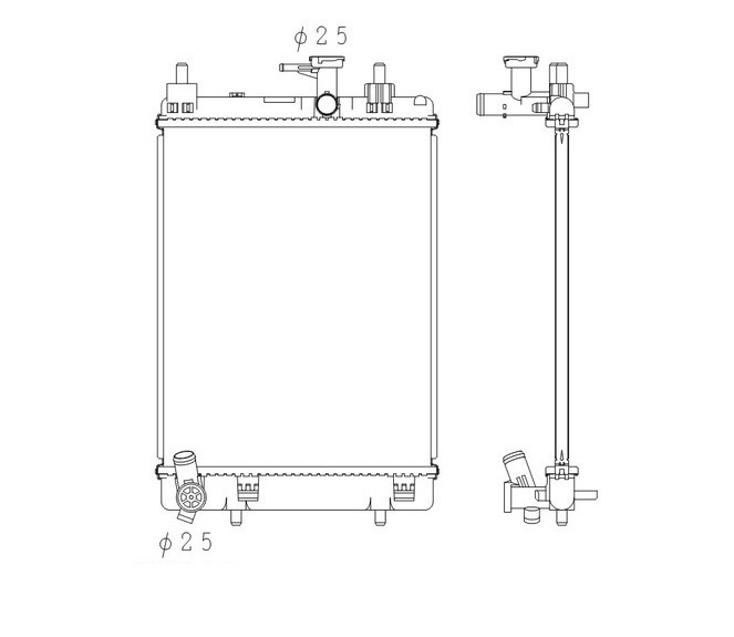 ●ウエイク●ピクシスメガ●DBA-LA700S DBA-LA700A●CVT●ラジエーター●新品 即納●18ヶ月保証●拍卖