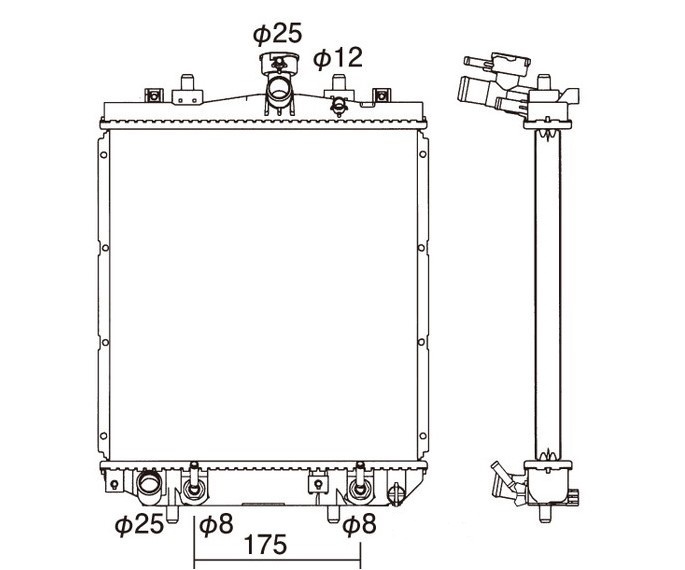 ●コペン●ABA-L880K LA-L880K●A/T●ラジエーター●新品 即納●18ヶ月保証●拍卖