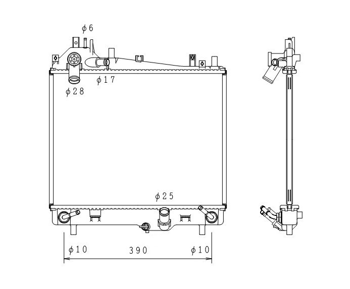 ●エブリィ●NV100クリッパー●スクラム●ABA-DA17W/DG17W HBD-DR17V EBD-DA17V/DG17V●A/T●ラジエーター●18ヶ月保証●拍卖