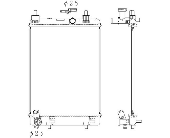 ●ムーブ●ピクシスジョイ●ステラ●DBA-LA150S/LA150A/LA150F DBA-LA160S/LA160A/LA160F●CVT●ラジエーター●新品 即納●18ヶ月保証●拍卖