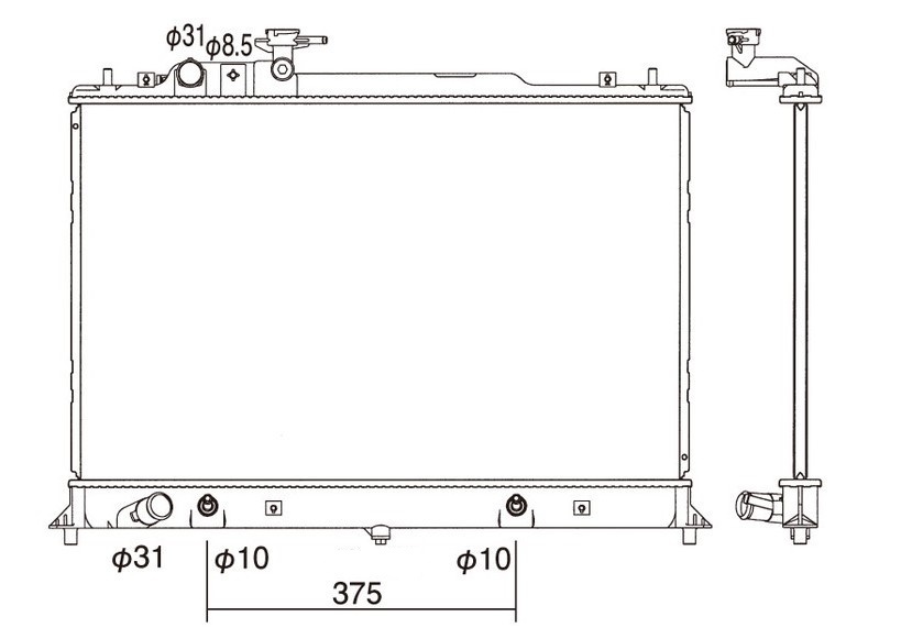 ●MPV●DBA-LY3P●CVT●ラジエーター●新品 即納●18ヶ月保証●拍卖
