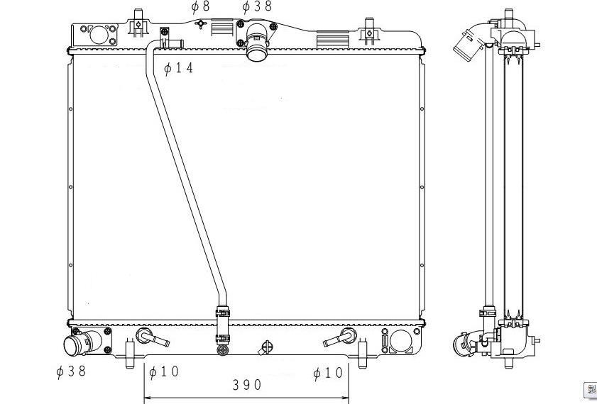 ●ハイエース●CBA-TRH214W/219W/224W229W CBF-TRH200K/200V/211K/216K/223B/226K/228B●A/T●ラジエーター●新品 即納●18ヶ月保証●拍卖