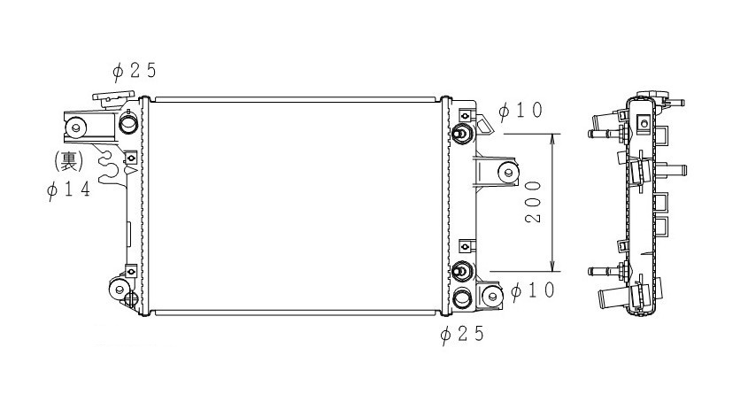●ハイゼット●EBD-S200P/S210C/S210P LE-S200C/S200P/S210P●平成17年12月から●A/T●ラジエーター●新品 即納●18ヶ月保証●拍卖