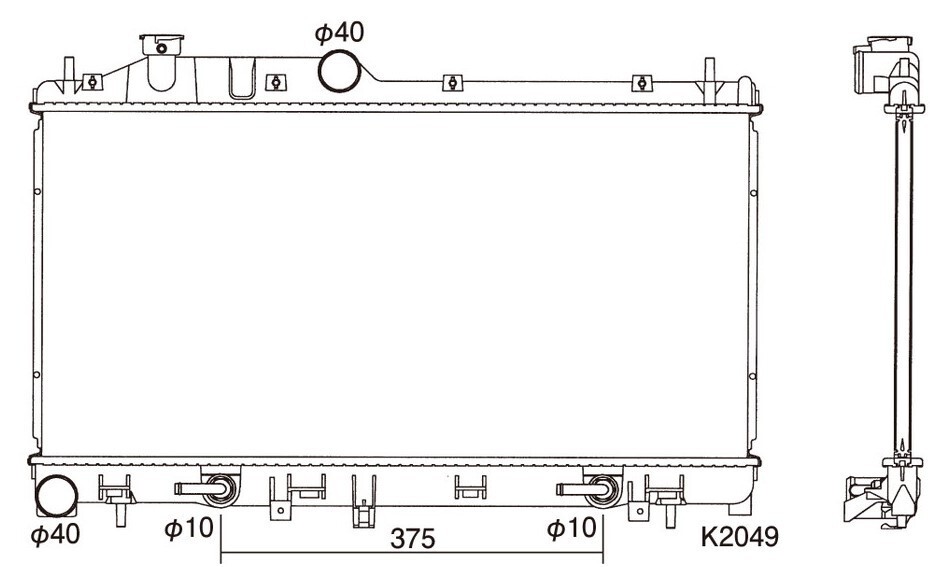 ●レガシィ●アウトバック●CBA-BP5/BL5/BP9 TA-BP5/BL5 UA-BP5/BL5●ノンターボ●A/T●ラジエーター●新品 即納●18ヶ月保証●拍卖