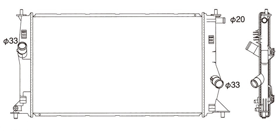 ●プレマシー●DBA-CREW DBA-CR3W CBA-CREW●CVT●ラジエーター●新品 即納●18ヶ月保証●拍卖