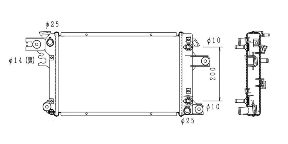 ●ハイゼット●GD-S200C/S200P/S210P LE-S200C/S200P/S210C●EFVE●平成16年11月まで●A/T●ラジエーター●新品 即納●18ヶ月保証●拍卖