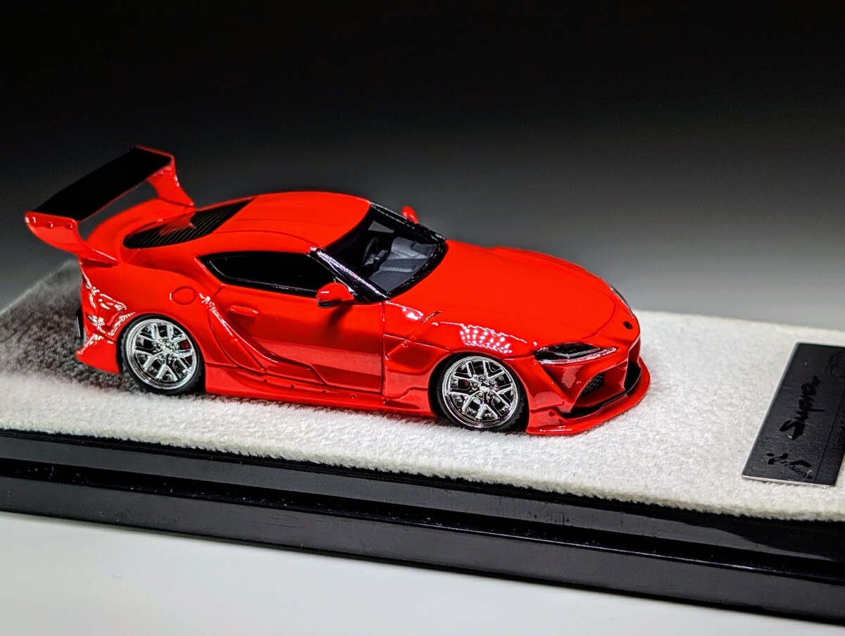YM MODEL / TOYOTA スープラ/ ワイドボディ カスタム / 1/64サイズ 拍卖