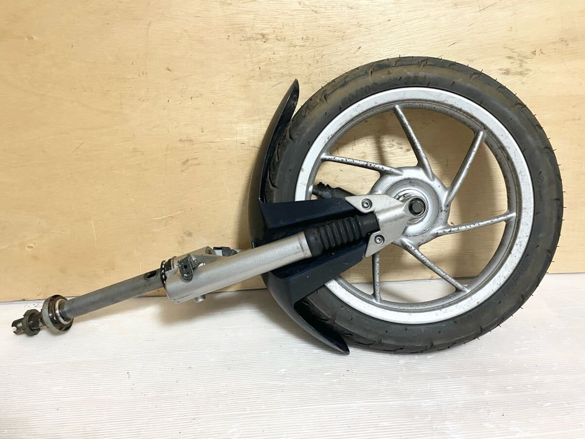 電動パッソル 2915km 純正フロント足回り フォーク ホイール フェンダー アクスルシャフト ステム 60/100-12 EV SY01J ヤマハ L 検(EC02)拍卖