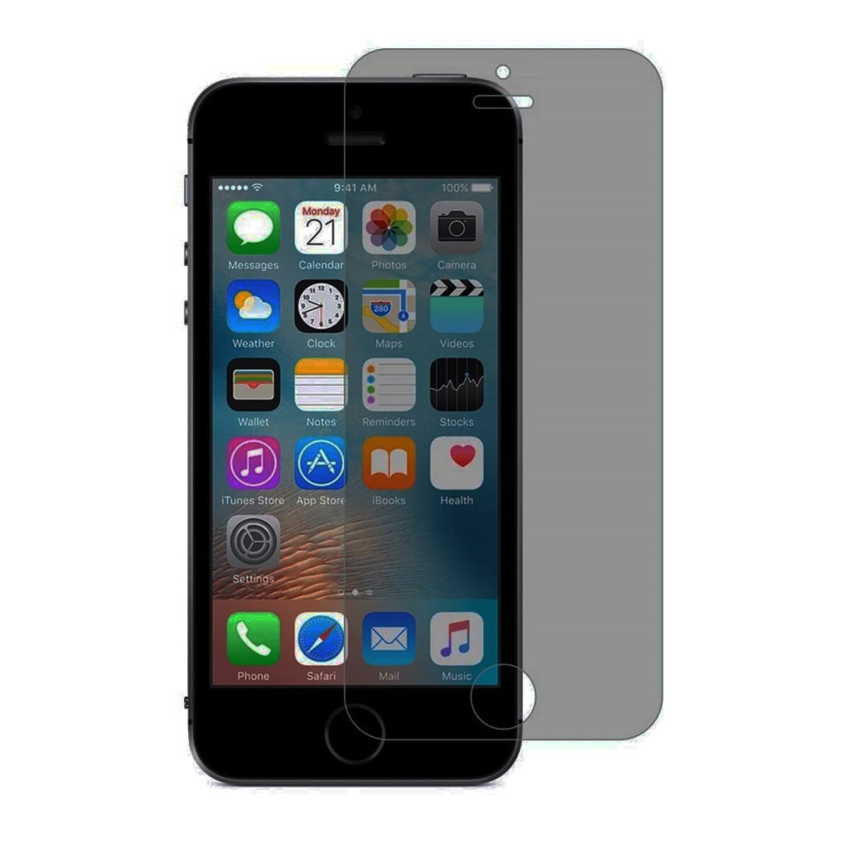 iPhone5 5S SE 4インチ 9H 0.26mm 強化ガラス 液晶保護フィルム 覗き防止 のぞき防止 プライバシー保護 2.5D KA56拍卖