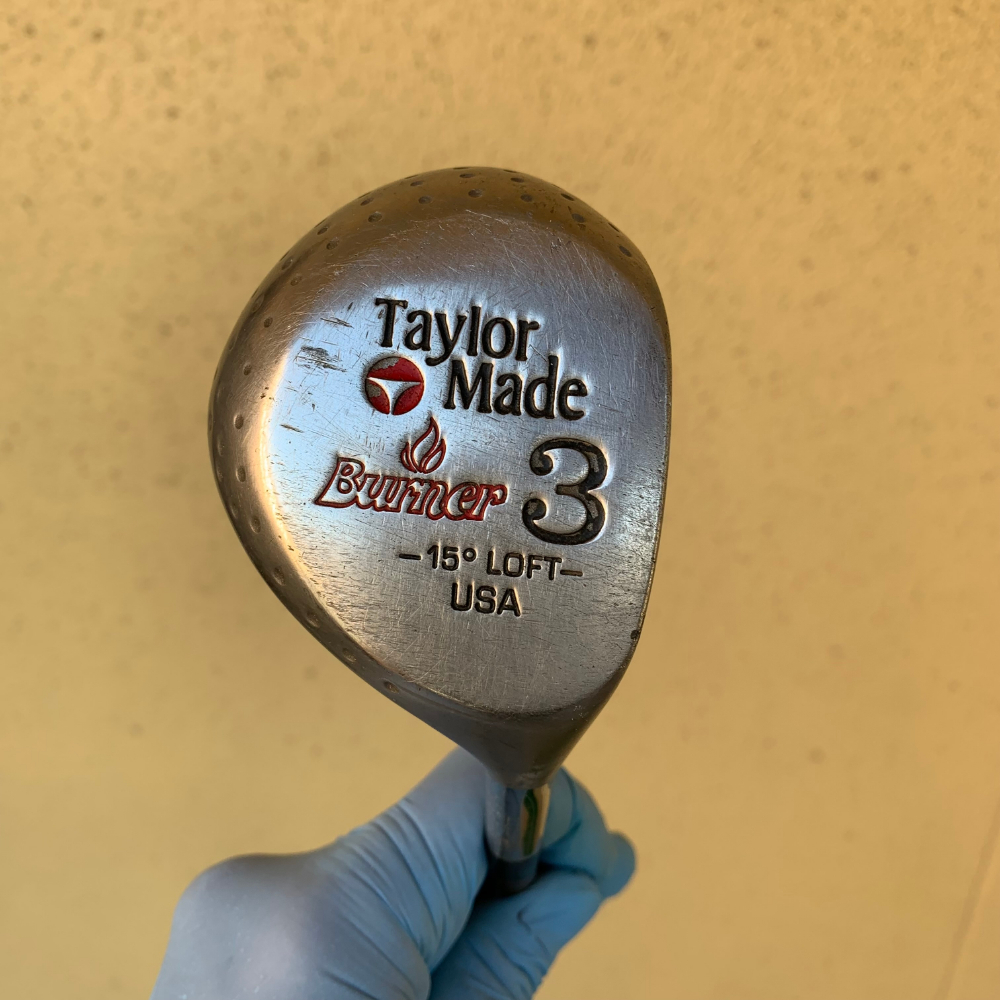 レア TaylorMade Burner 3w LOFT 15度 USA ヴィンテージ テーラーメイド バーナー 3番ウッド ドライバー Golf club【266拍卖