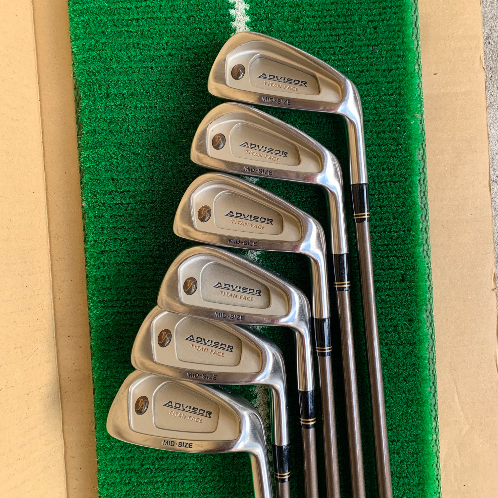 ダイワ アドバイザー MID-SIZE アイアン 4,5,6,7,8,9番 6本セット Daiwa ADVISOR オリジナル カーボンシャフト TC70【487拍卖