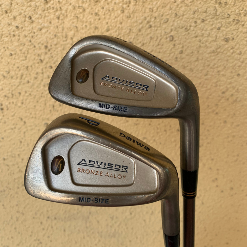 ダイワ アドバイザー MID-SIZE FW PW Daiwa ADVISOR BRONZE ALLOY フェアウェイ ピッチング ウエッジ カーボンシャフト Flex R【502拍卖