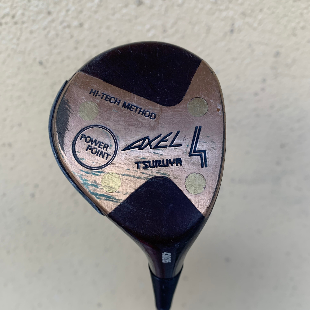 ツルヤ ゴルフ アクセル パーシモン 4w フェアウェイウッド 4番 ドライバー TSURUYA GOLF AXEL Golden Prix シャフト【565拍卖