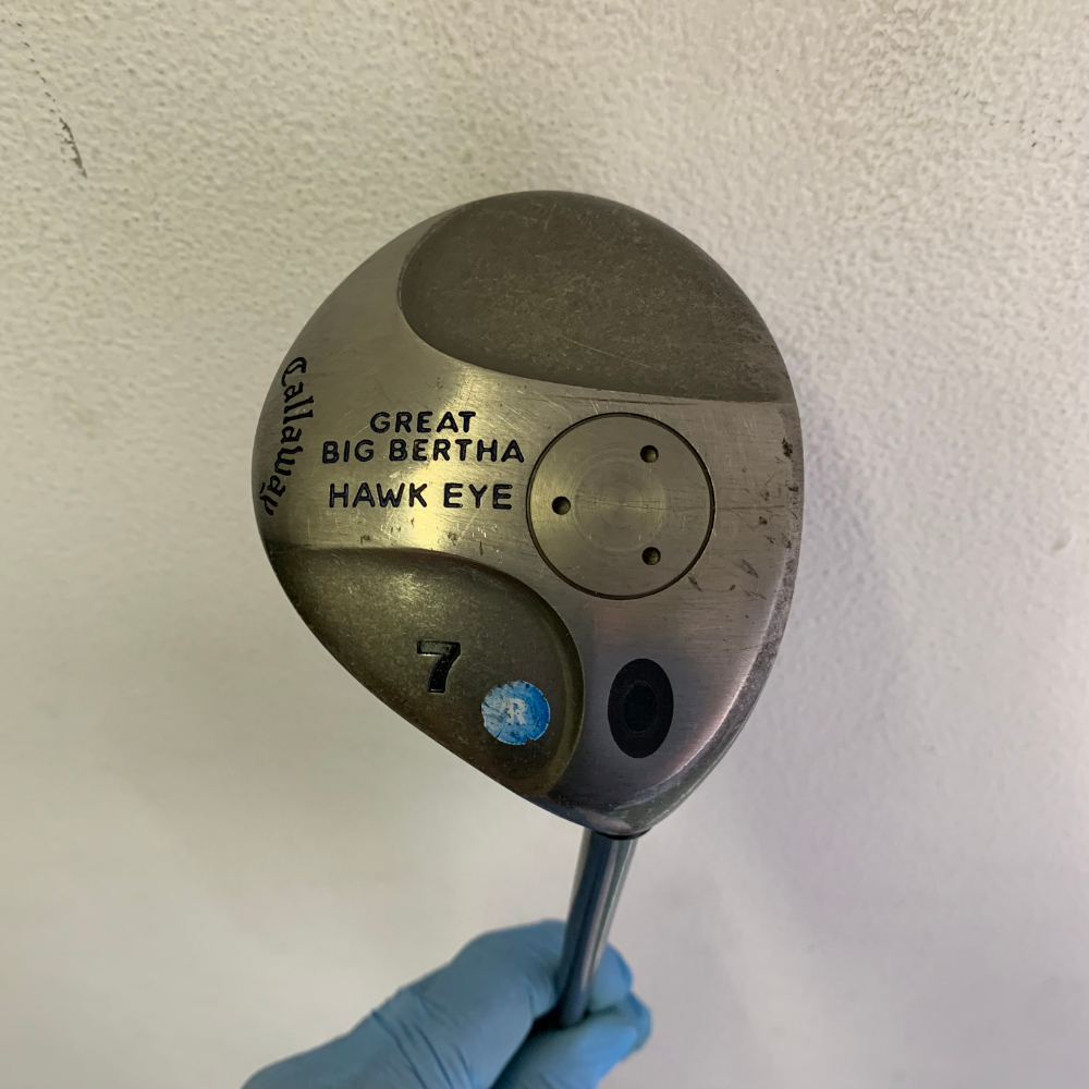 キャロウェイ ゴルフ フェアウェイウッド グレートビッグバーサ ホークアイ チタン Callaway 純正カーボンシャフト【699拍卖