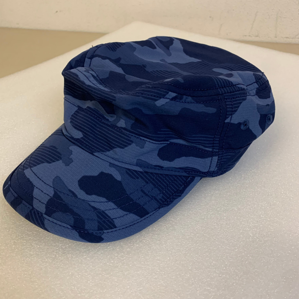 カッパ ワークキャップ Kappa 男女兼用 フリーサイズ ツバ付き 帽子 ゴルフ キャップ ブルー 迷彩 ゴルフウェア【719拍卖