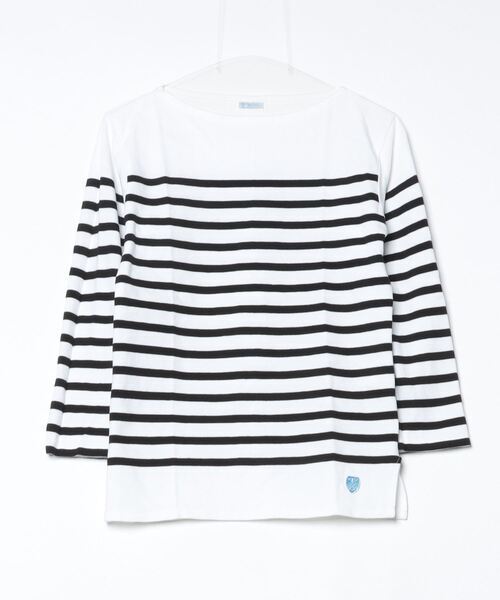 「ORCIVAL」 ボーダー柄ドルマンスリーブカットソー 1 ホワイト レディース拍卖