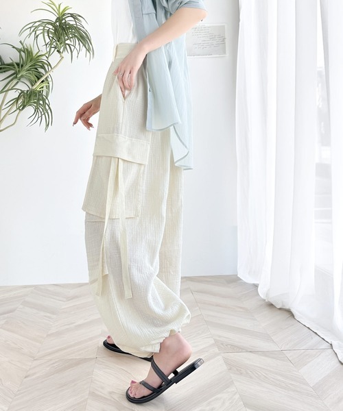 「Java」 カーゴパンツ MEDIUM アイボリー レディース拍卖