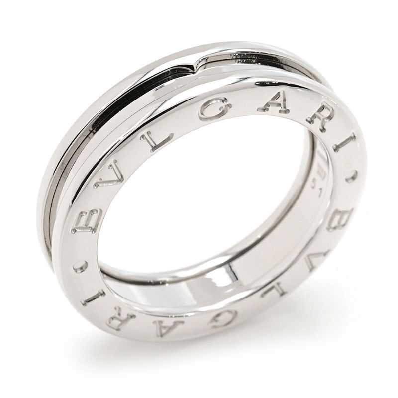 ブルガリ ビー・ゼロワンリング 1バンド #51 11号 K18WG B.Zero1 B-Zero1 ビーゼロワンリング ホワイトゴールド 地金6.8g 中古 送料無料拍卖