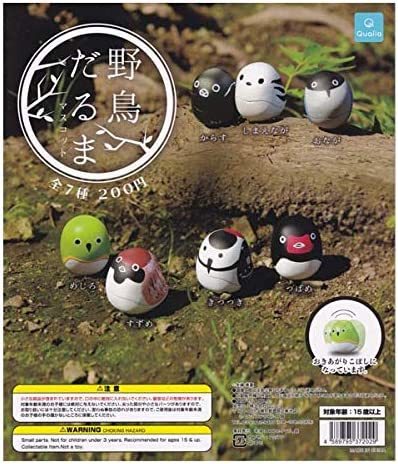 野鳥だるまマスコット 全7種セット拍卖