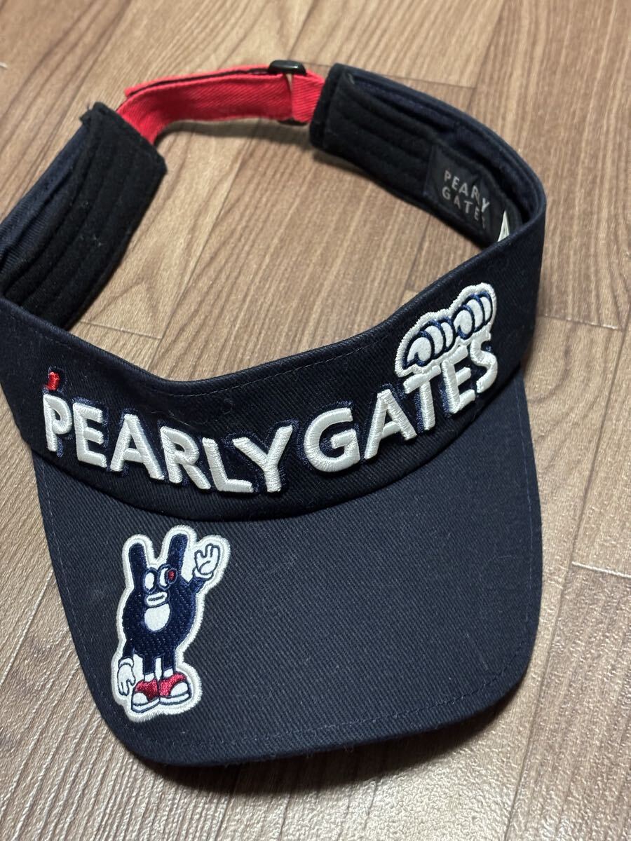 パーリーゲイツ サンバイザー ネイビー拍卖