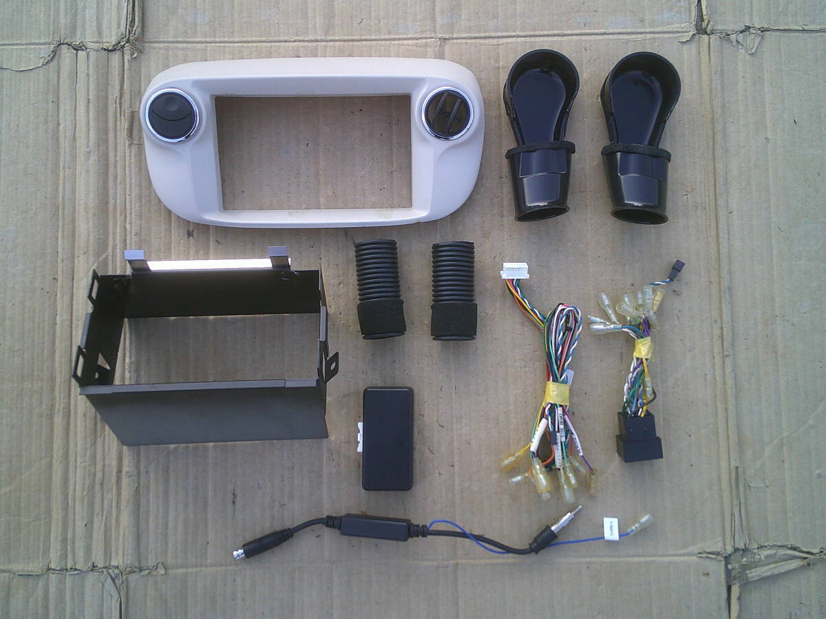 ★ フィアット500 FIAT ナビ オーディオ 2DIN 取り付けキット キャンバスアダプター 配線 パネル 枠★ 312 フィアット 500 ポップ ラウンジ拍卖