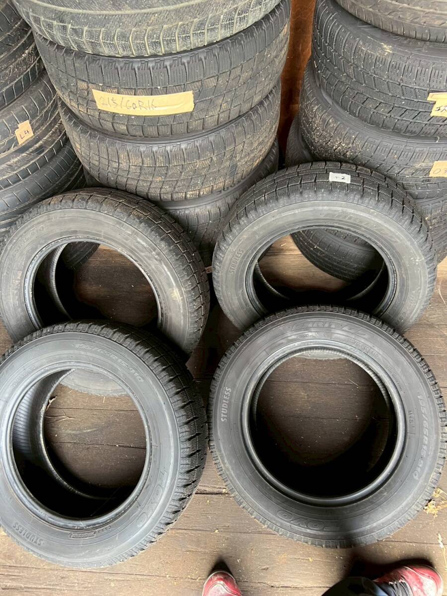 Y1316 195/65R15 91Q トーヨー TOYO GARIT G5 2010年 スタッドレス 4本セット タイヤのみ拍卖