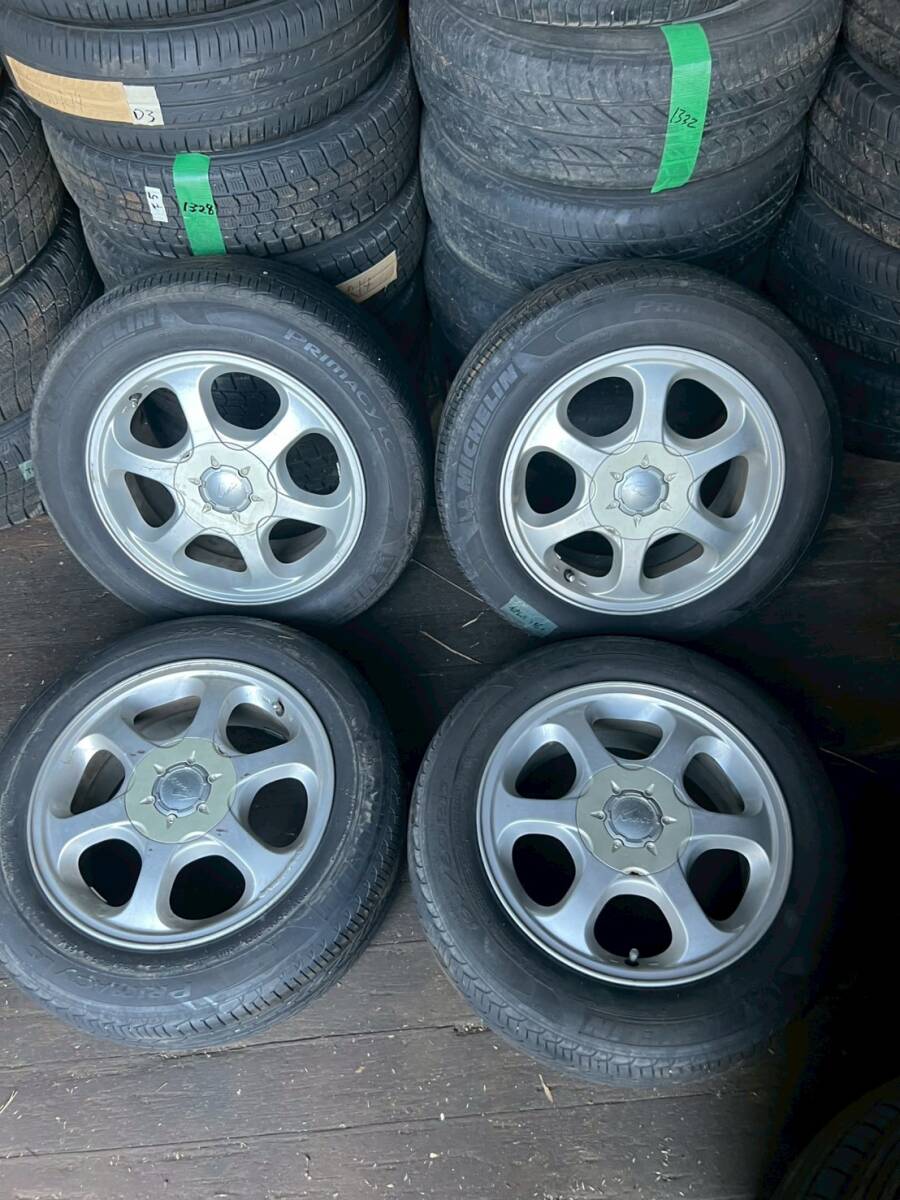 Y1341 195/60R15 88V ミシュラン MICHELIN 2011年 PCD114.3 5H 6.5J +45 4本セット 拍卖