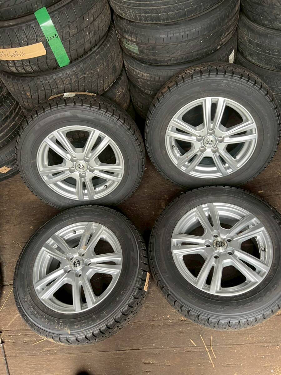 Y1365 195/65R15 91Q グッドイヤー GOODYEAR 2014年 PCD114.3 5H 6J +43 4本セット拍卖