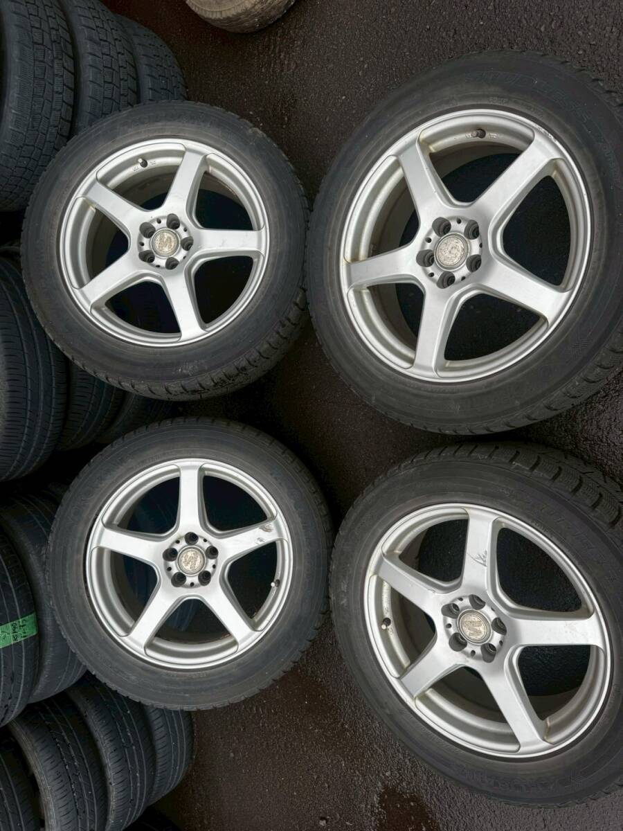 Y1372 225/55R15 97Q ヨコハマ YOKOHAMA 2012年 PCD114.3 5H 7J +48 4本セット拍卖