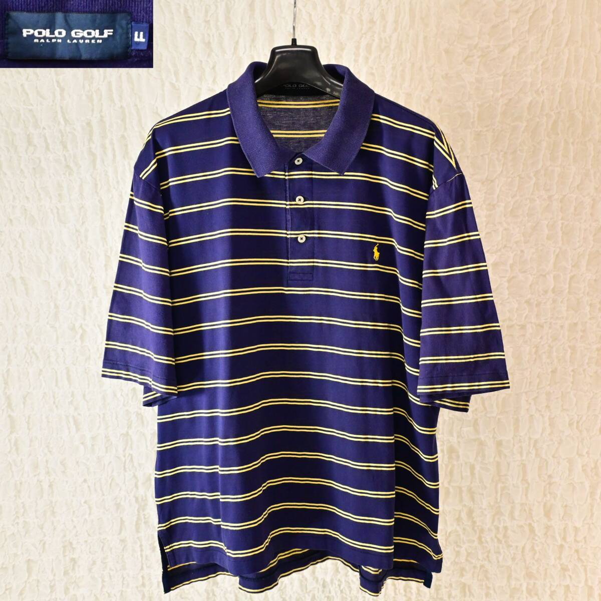 G4 Men LL ラルフローレン ナイガイ 紺黄 半袖プルオーバー拍卖