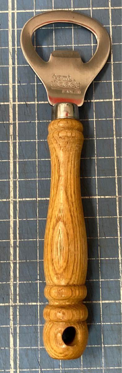【tomi woody 栓抜き 木製柄】キッチン用品 レトロ栓抜き ステンレス 調理器具 キッチンツール【B6-1③】0822拍卖