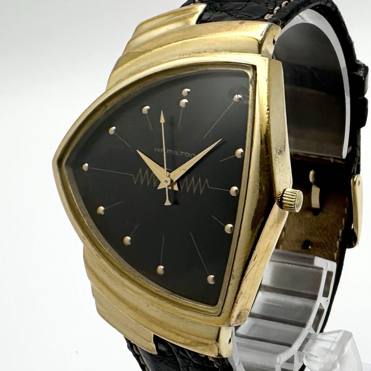 t362 稼働 ハミルトン HAMILTON 6108 ベンチュラ メンズ ボーイズ 腕時計 クォーツ QZ拍卖