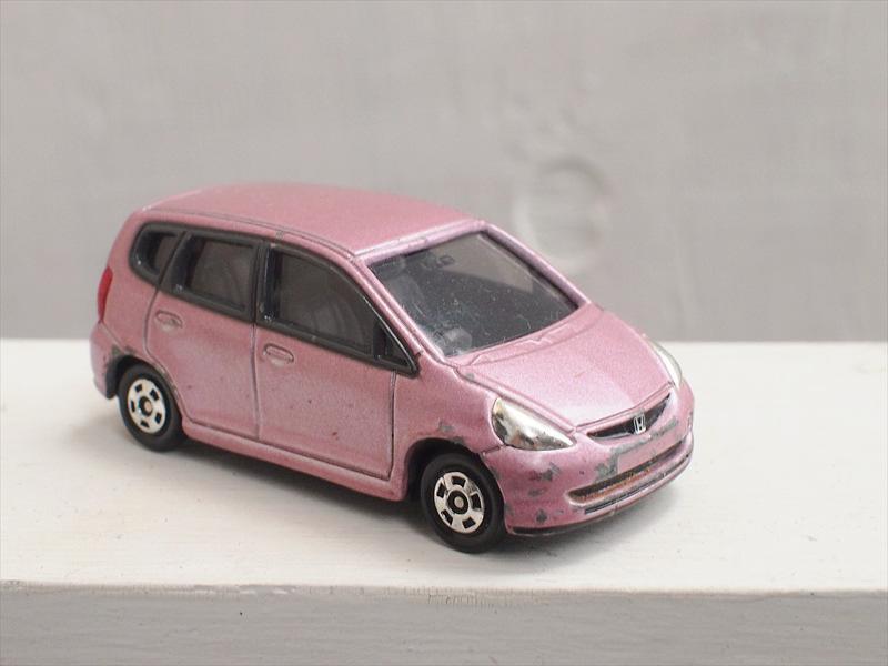 ミニカージャンク・トミカトミー2002・ホンダフィット・NO100・1/59・ピンク☆ジオラマディスプレイリメイク拍卖