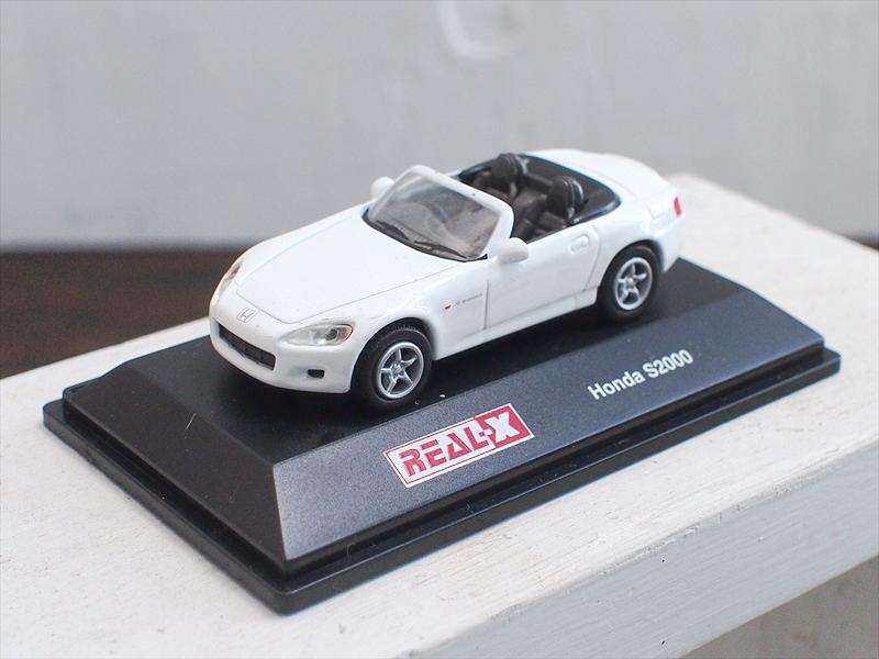 ミニカー・REAL-X リアルエックス ホンダ S2000・ホワイト☆スポーツカージオラマディスプレイリメイク拍卖