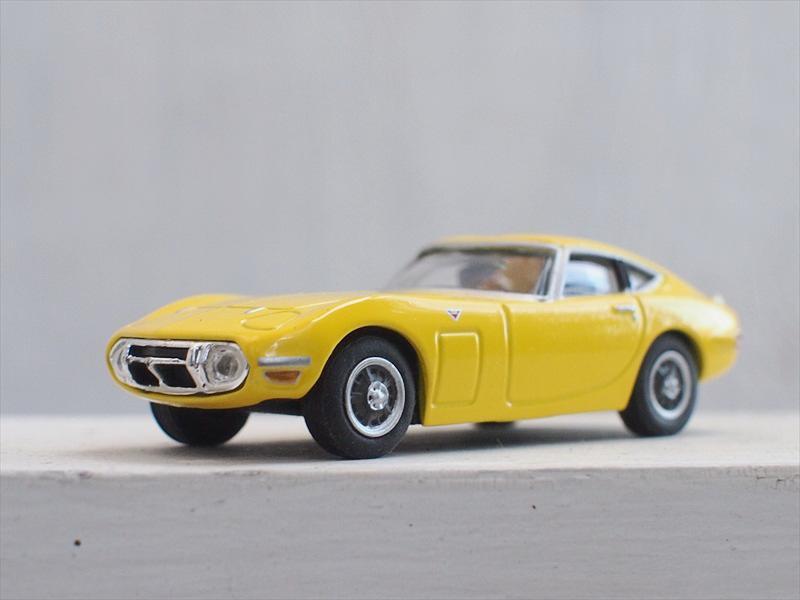 ミニカー・ジャンク・コナミ2005・トヨタ 2000GT MF10・1/64・イエロー☆スポーツカージオラマディスプレイリメイク拍卖
