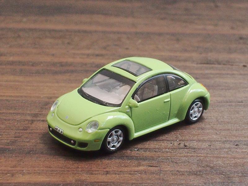 ミニカー・ホンウェル・ワーゲンニュービートル・グリーン☆ジオラマディスプレイリメイクミニチュア拍卖