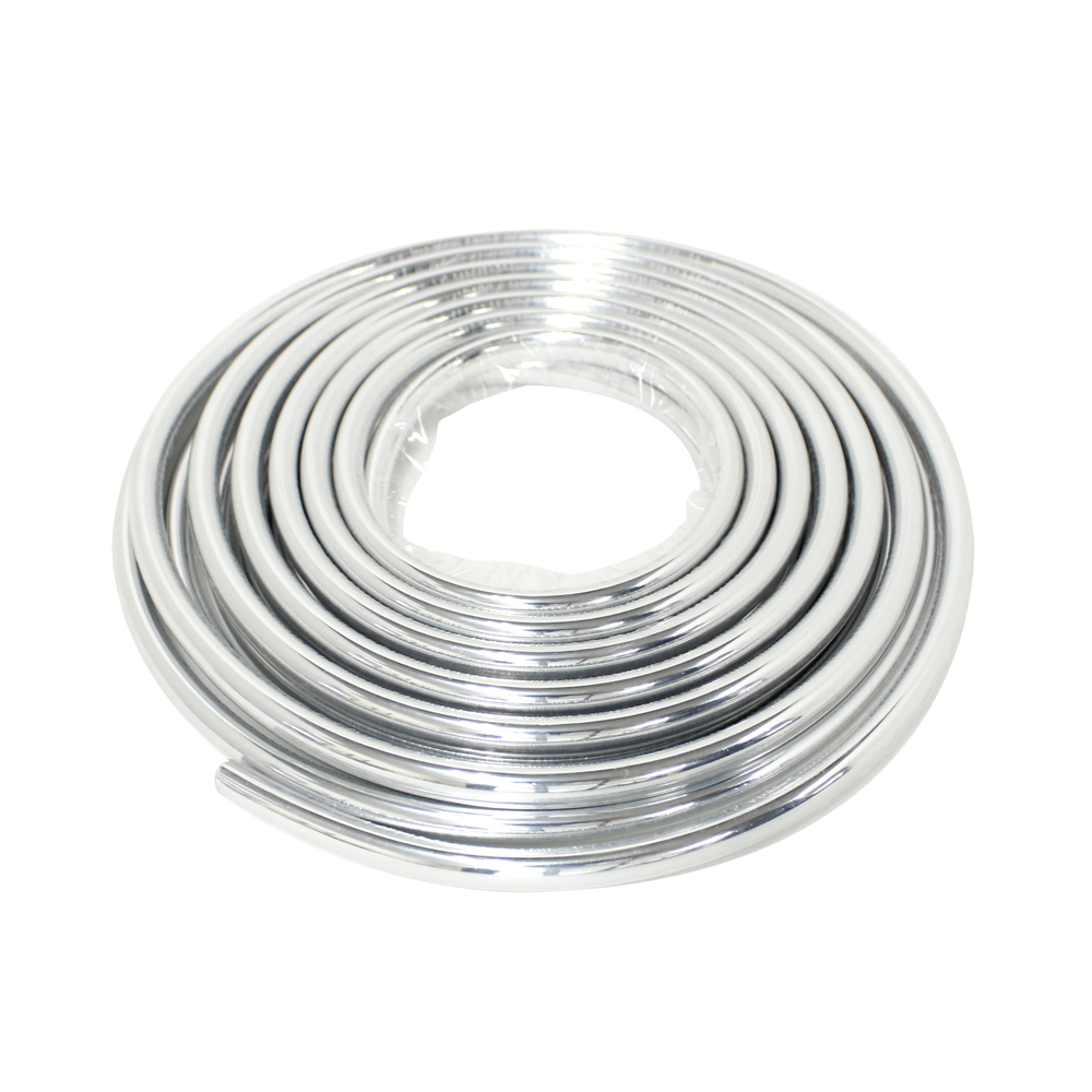 P U字型オールメッキモール グリルや内装高級感アップ長さ5.5M 内装の高級感アップに最適 ドアモール等に抜群の耐久性 超ロング5.5メートル拍卖