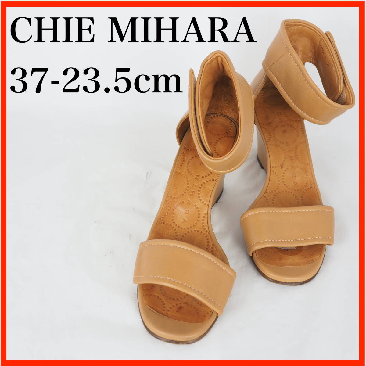 OK5081*CHIE MIHARA*チエミハラ*レディースパンプス*37-23.5cm*茶系拍卖