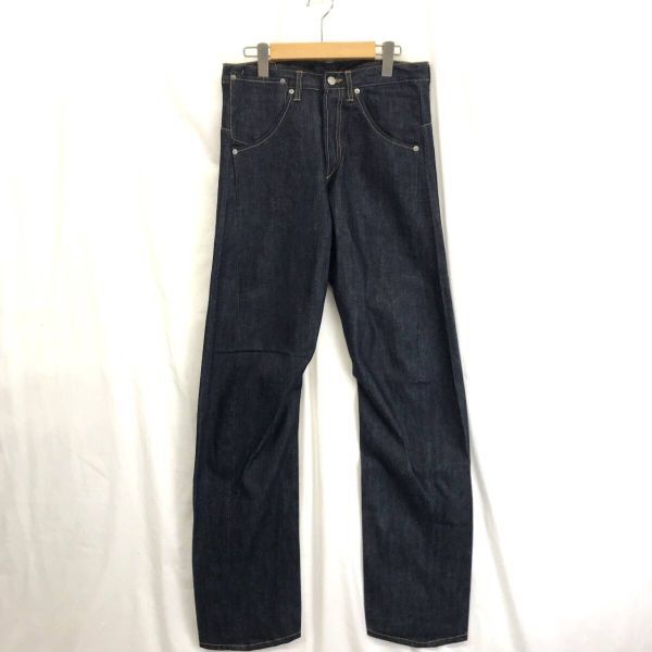 JZ0593★TWINGER'S HEAT : 立体裁断デニムパンツ★31★濃紺 トゥインガーズヒート ノンウォッシュ拍卖