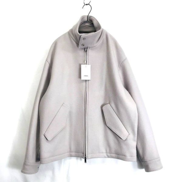 KZ8152★STUDIOUS : 23AW カシミヤウール 2wayスタンドブルゾン★2★グレー系 定価¥45100- ステュディオス拍卖