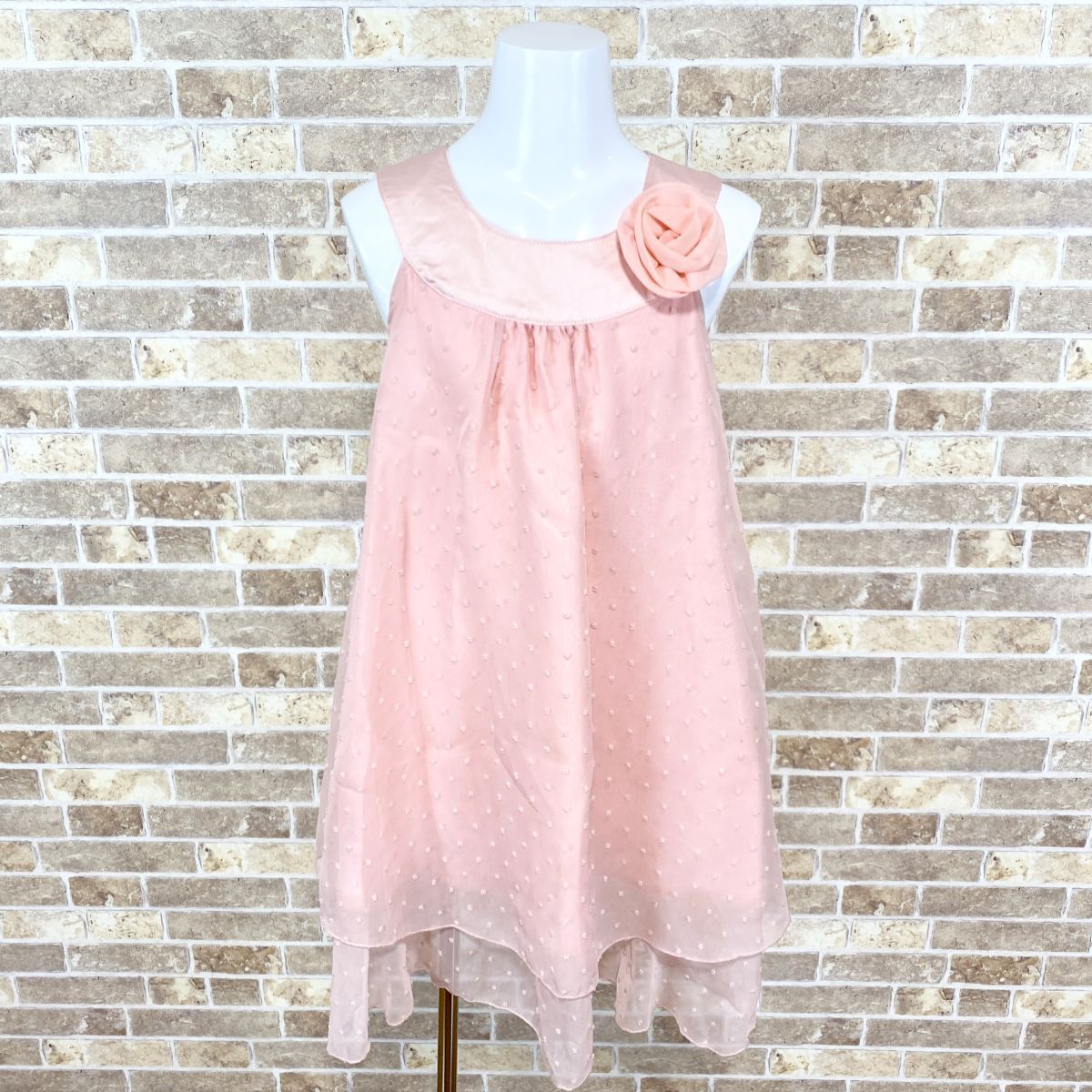 子供ドレス Catherine Cottage キャサリンコテージ 単品ネコポス可 ワンピース 130 ピンク カラードレス イベント 中古13327拍卖