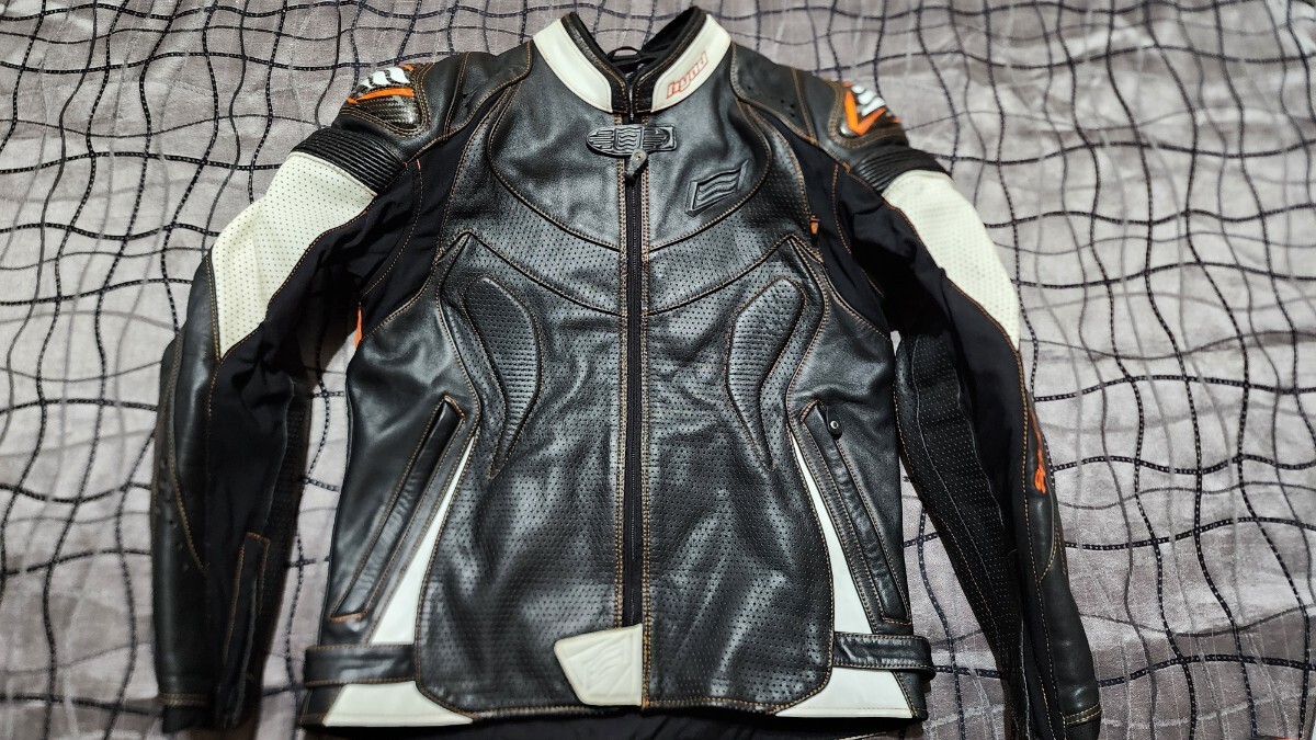 【最高峰L】HYOD ADROA DEVAC パンチングレザージャケット LL D3O アドロア ヒョウドウ デバック バイク ライディング ライダース拍卖