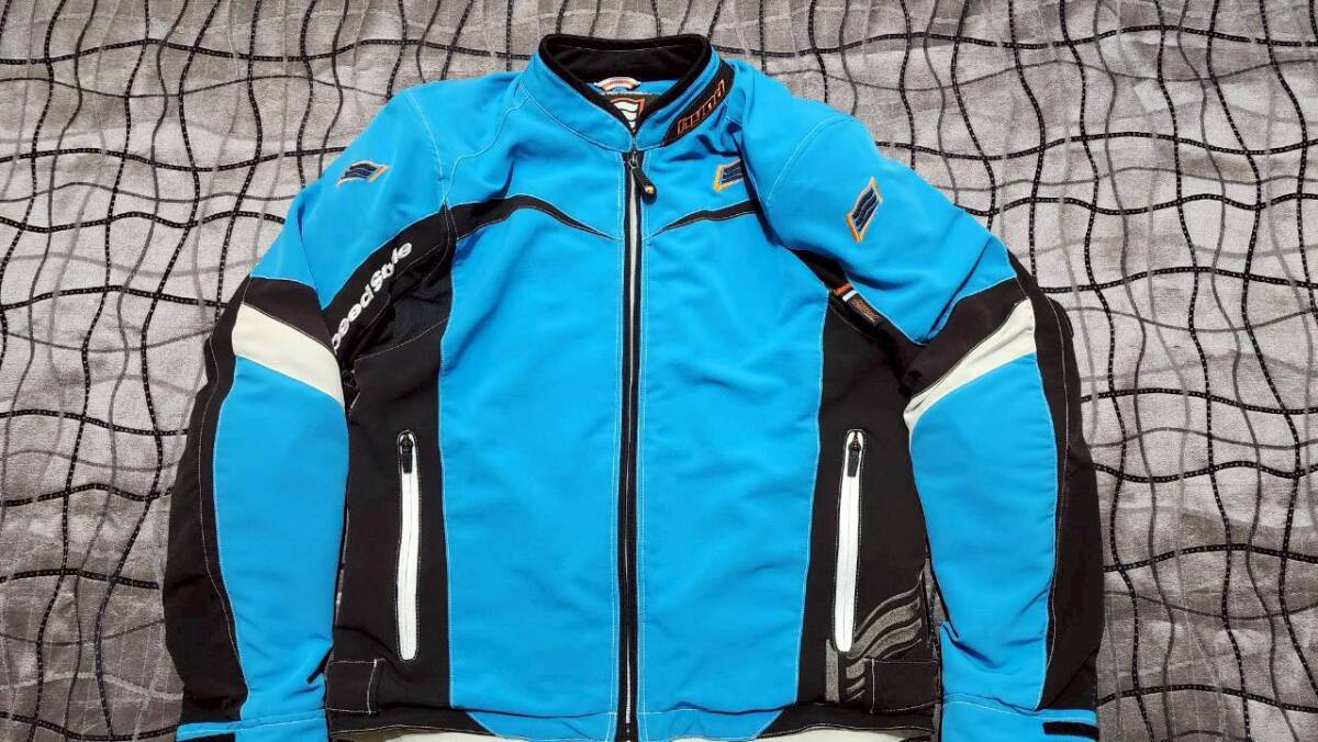 【Lサイズ】HYOD ヒョウドウ メッシュ ジャケット サックスブルー D3Oプロテクター付 バイク ライディング ライダース拍卖