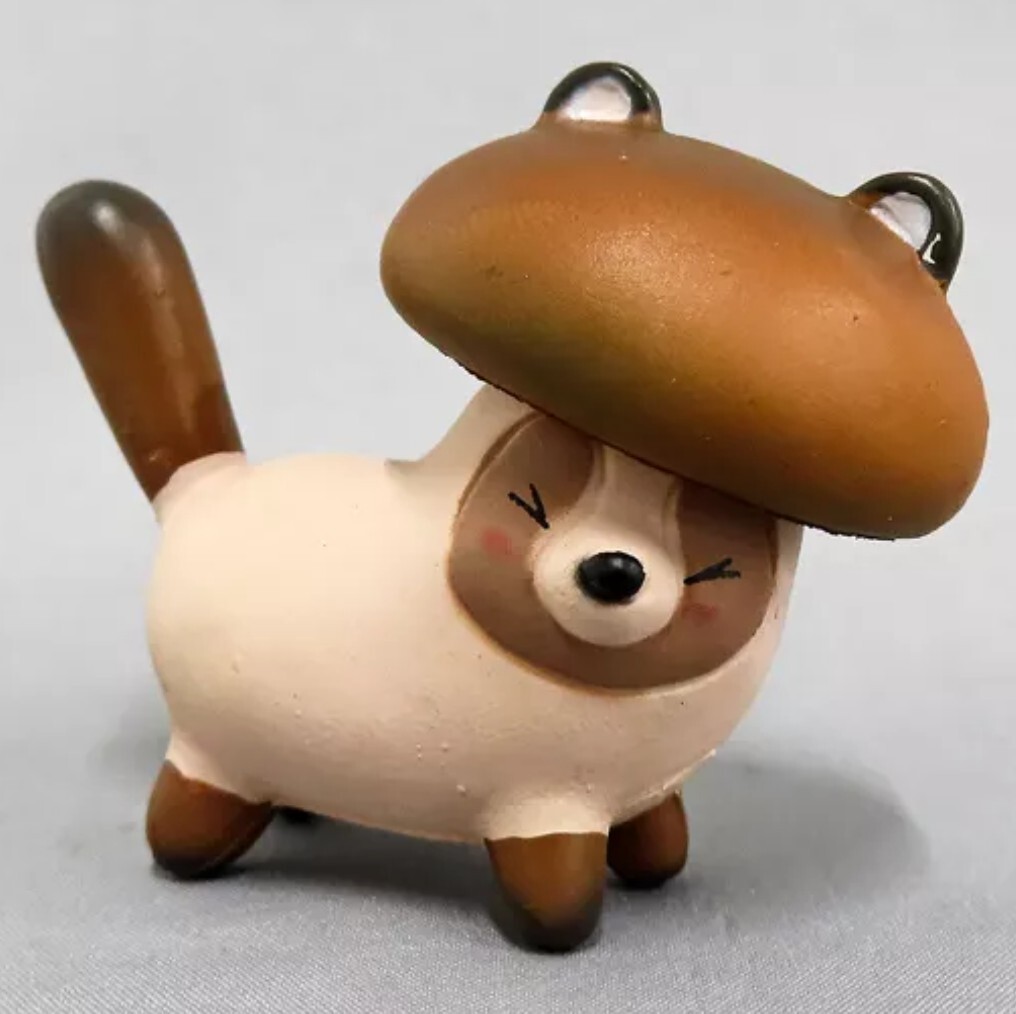 y1 トレーディングフィギュア シイタヌ 「アニマルアトラクション おやさい妖精さん Vol.4」タヌキ シイタケ 椎茸 狸拍卖