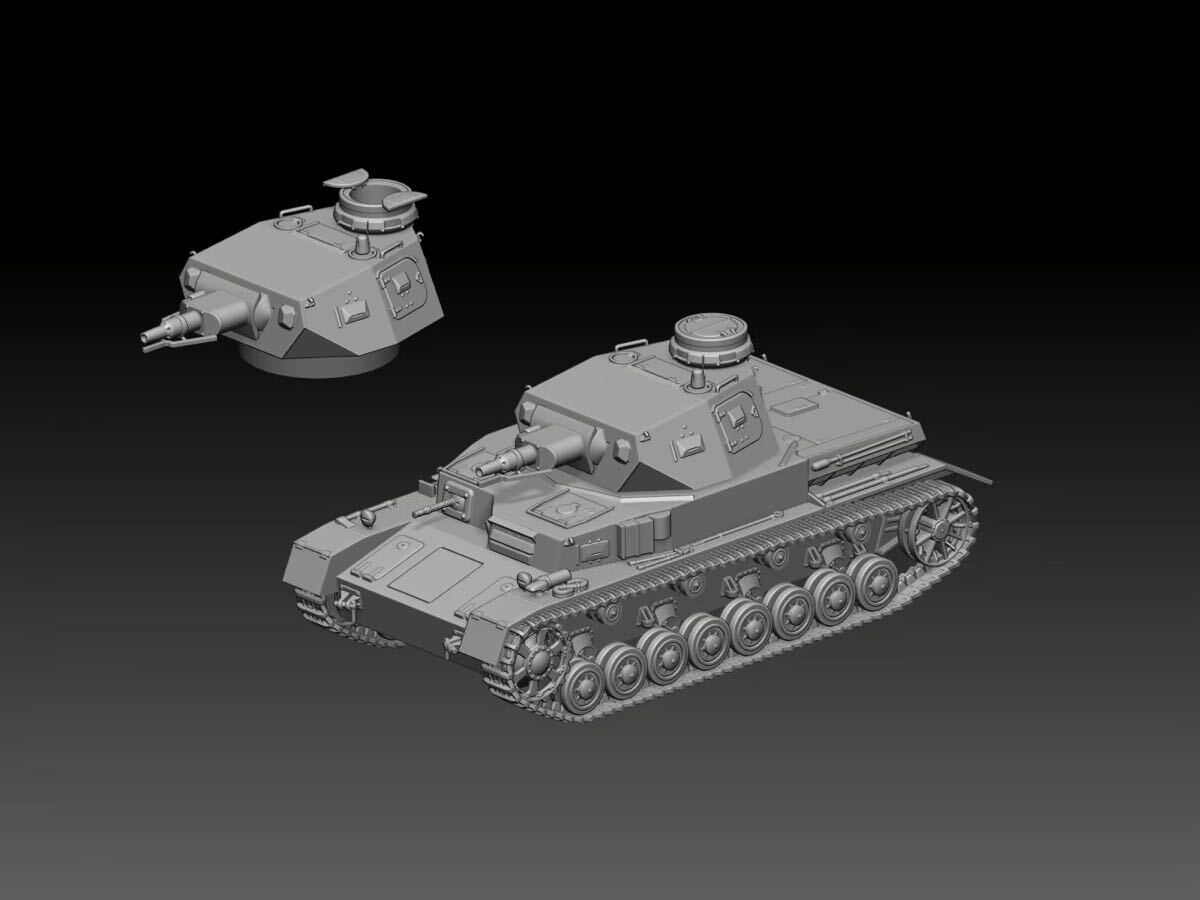 1/72 レジンキット 未塗装 WWⅡ ドイツ軍 Ⅳ号シリーズ 4号D型 中戦車 250809拍卖